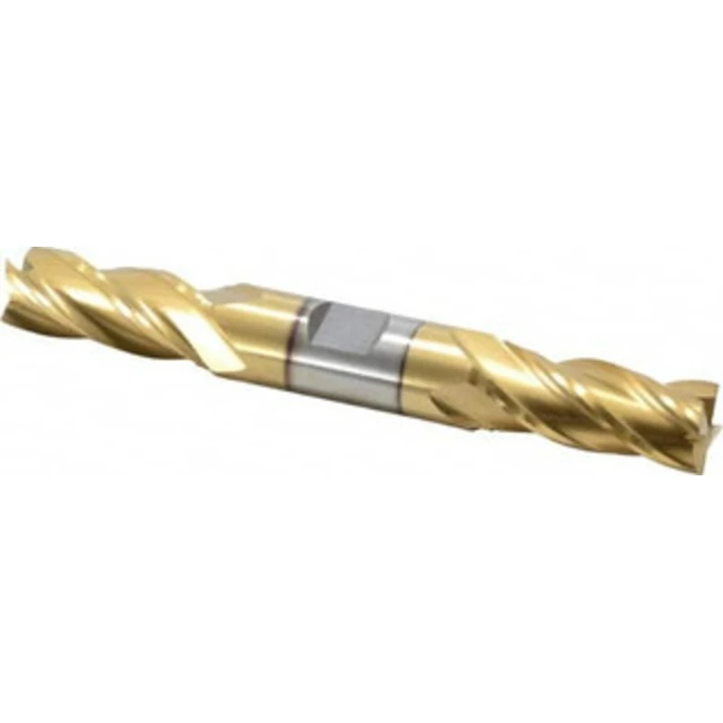 Value Collection 11/16, 1-5/8 LOC, 3/4 Shank Diam, 5-5/8 OAL, 4 Flute, High Speed Steel Square End Mill Double End, T...